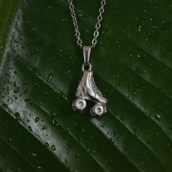 Silver Roller Skating Boots Pendant Gift, 3 of 4