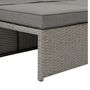 Oxford Grey Rattan Garden Daybed And Coffee Table, thumbnail 5 of 6