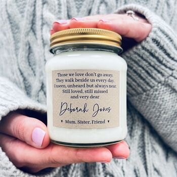 Personalised 'Those We Love…' Scented Soy Candle, 2 of 7