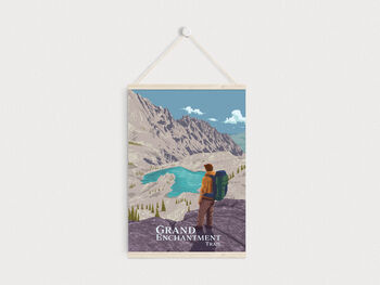 Grand Enchantment Trail USA Travel Poster Art Print, 6 of 8