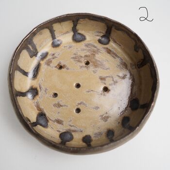 Handmade Large Ceramic Soap Dishes With Gold, 5 of 11