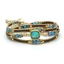 America Gemstone Three Wrap Bracelet, thumbnail 7 of 12