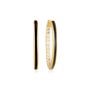 Large Black Enamel Hoop Earrings, thumbnail 1 of 2