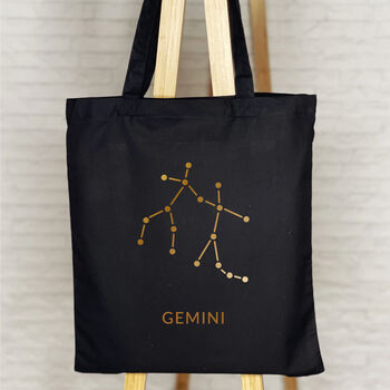 Zodiac Constellations Star Sign Tote Bag, 2 of 5