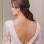 Back Drop Pearl Necklace Lariat For Wedding, thumbnail 2 of 7