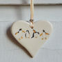 Penguin Ceramic Heart, thumbnail 2 of 3