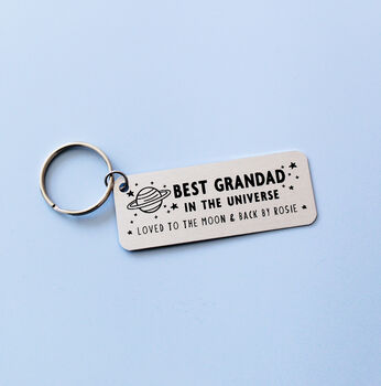 Best Grandad In The Universe Personalised Keyring, 2 of 7