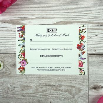 Floral Bloom Wedding Stationery, 6 of 12