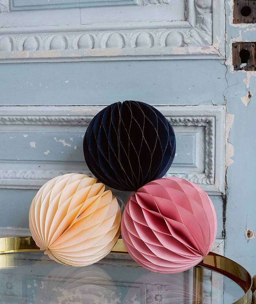 Luxury Gold Edge And Tassel Paper Decorations By Postbox Party