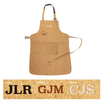 Personalised Cork Leather Apron, 8 of 10
