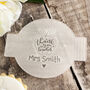 Personalised Teacher Thank You Icing Fondant Embosser, thumbnail 1 of 7