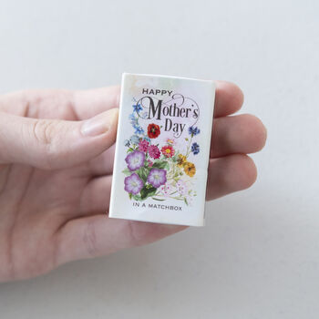 Happy Mother's Day Wild Flower Seeds In A Matchbox, 3 of 6