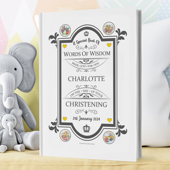 Personalised Baby Christening Keepsake Gift Book, 2 of 11