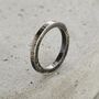 Personalised Oxidised Textured Quote Ring, thumbnail 1 of 4
