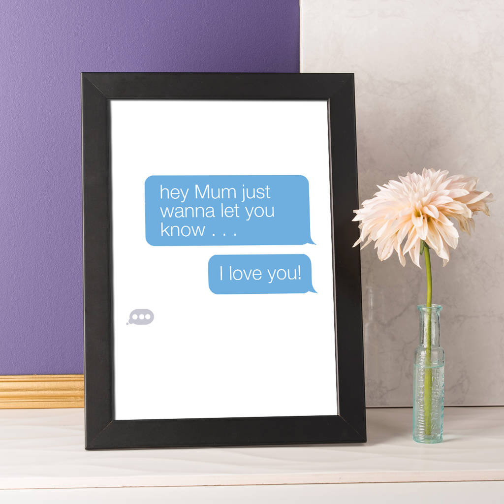 Personalised Text Message Print By That's Nice That ...