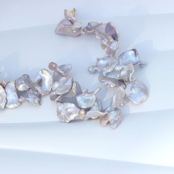 Dramatic Keshi Pearl Choker Necklace, 9 of 10