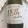 Personalised Mini 18th Birthday Prosecco Label, thumbnail 2 of 4