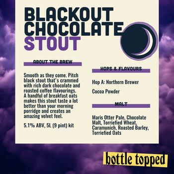 Chocolate Stout: Home Brew Beer Making Ingredient Kit, 4 of 6