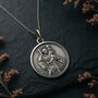 Personalised Oxidised Sterling Silver St Christopher Necklace, thumbnail 1 of 8