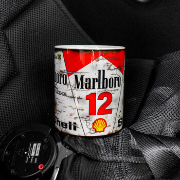 Ayrton Senna Mp4 #12 Formula Racing Car Mug, 8 of 8