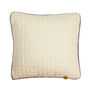 Reversible Quilted Cotton Cushion Cover, thumbnail 4 of 6