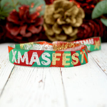 Xmas Fest Christmas Party Festival Wristbands, 8 of 8