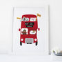 Zoo Bus Personalised Children's Print, thumbnail 2 of 3