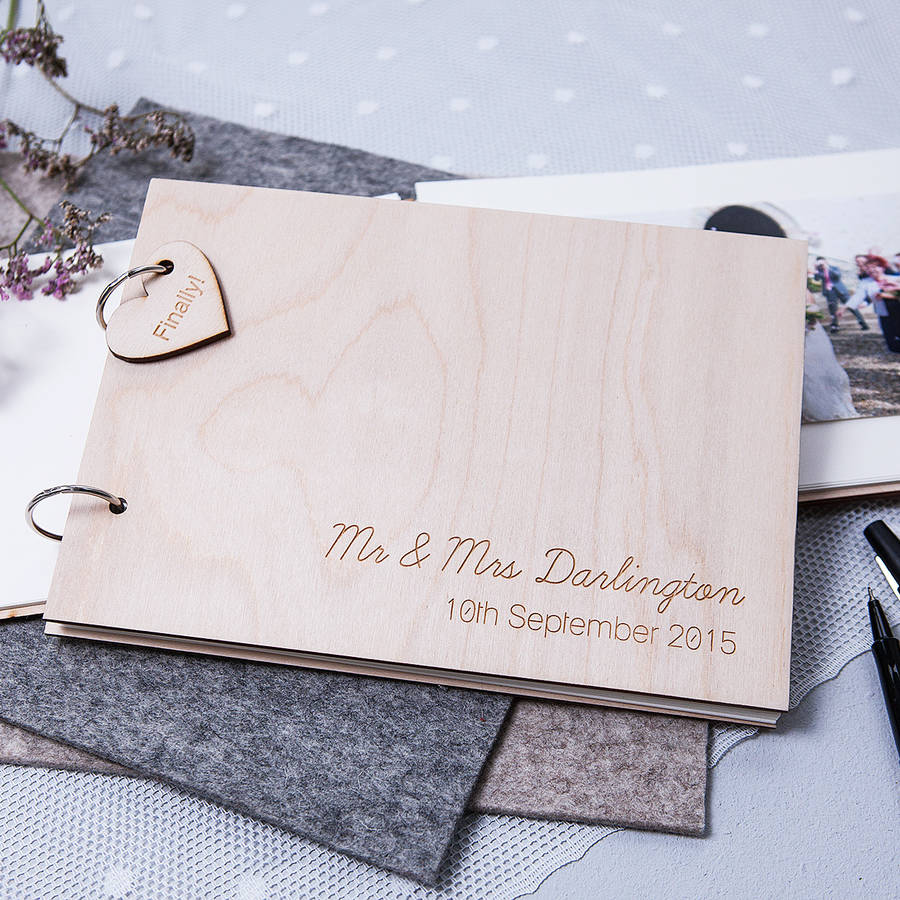 Personalised Guest Book By Clouds and Currents