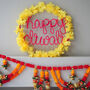 Marigold Happy Diwali Wreath, thumbnail 1 of 5