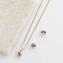 Swarovski Crystal Single Stone Necklace And Earrings, thumbnail 5 of 6
