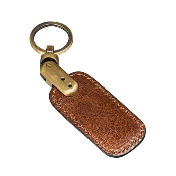 Personalised Father's Day Leather Key Ring. 'The Ponte', 6 of 10