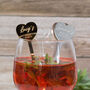 Set Of Five Any Occasion Heart Drink Stirrers, thumbnail 3 of 4