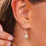Sterling Silver North Star Earrings, thumbnail 1 of 6
