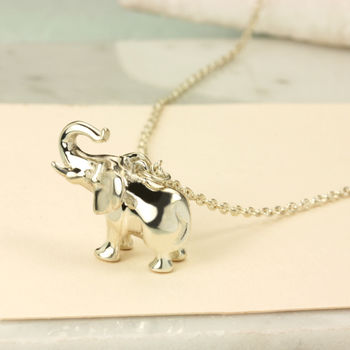 Personalised Elephant Necklace, 4 of 11