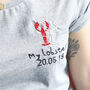 Personalised Embroidered 'My Lobster' T Shirt, thumbnail 4 of 4
