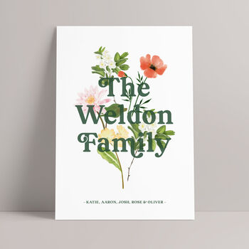Family Tree Flower Print, 12 of 12