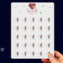 Butterfly Gold Love Heart Christmas Stickers, 25, thumbnail 6 of 9