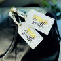 Set Of Two Personalised Honeymoon Luggage Tags, thumbnail 1 of 2