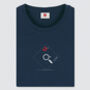 Disk Retro Tech Navy Organic Long Sleeve T Shirt, thumbnail 3 of 4