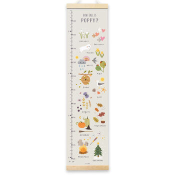 Personalised Months Of The Year Height Chart, 3 of 7