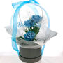Congratulations Baby Boy Floral Gift In A Balloon, thumbnail 1 of 4