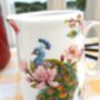 Cream Jug In Peacock Design, thumbnail 3 of 7