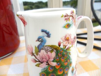 Cream Jug In Peacock Design, 3 of 7