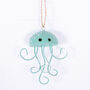 Hanging Metal Jellyfish Coastal Decoration, thumbnail 2 of 5