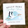 New Baby Card Funny Personalised, Stork Design, thumbnail 1 of 7