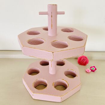 Antique Pink Egg Rack Holds 12 Eggs ~ Four, 4 of 10