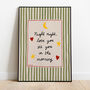 Night Night, Love You Nursery Print, thumbnail 1 of 11