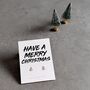 Have A Merry Christmas Tree Earrings In Sterling Silver, thumbnail 3 of 5
