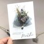 New Baby Dried Flower Bouquet Card, thumbnail 5 of 9