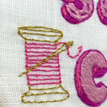 Positivity Beginners Embroidery Kit, 8 of 12